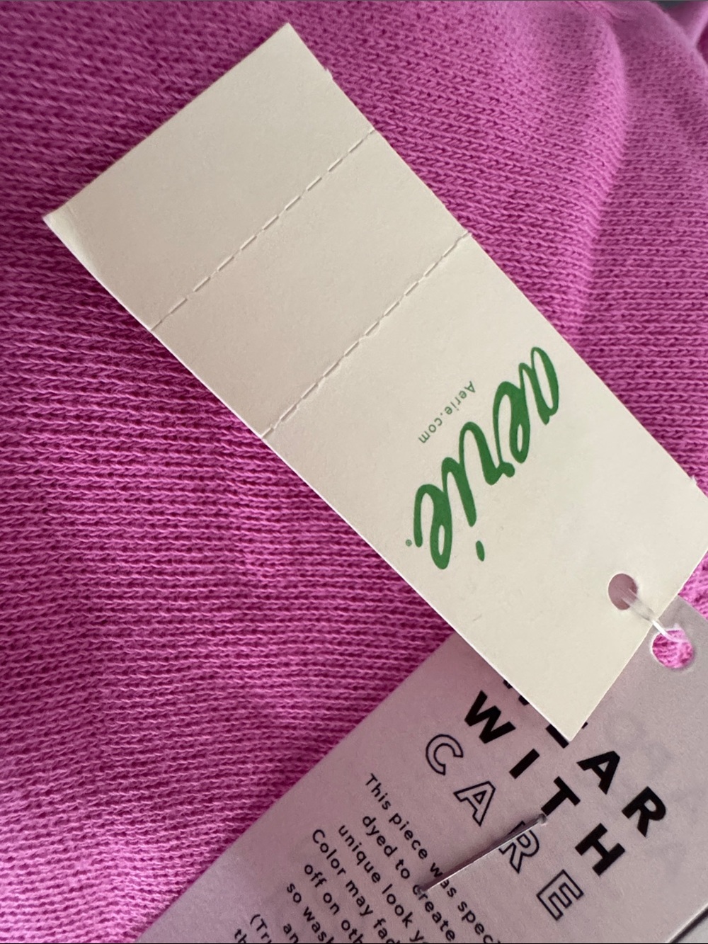 aerie GO-TO sweatshirt in Hot Fuchsia BIN#17 - Picture 5 of 5